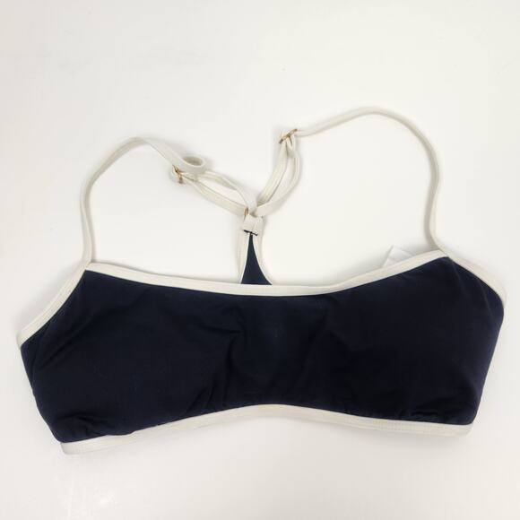 L*Space Pamela Bikini Top in Black Cream Size Small NWT Racerback - Picture 3 of 6